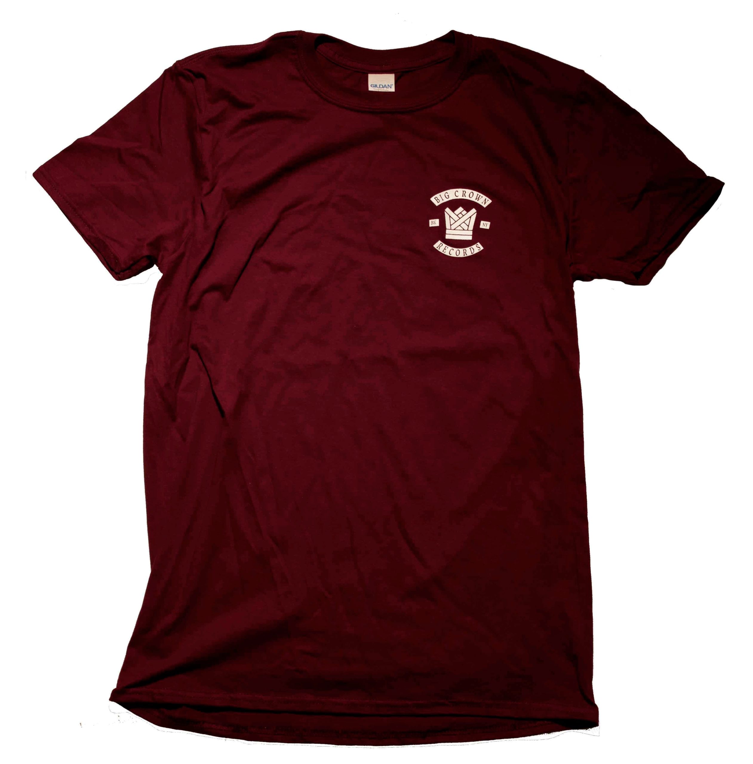 Big Crown Breast Logo T-Shirt bordeaux coton