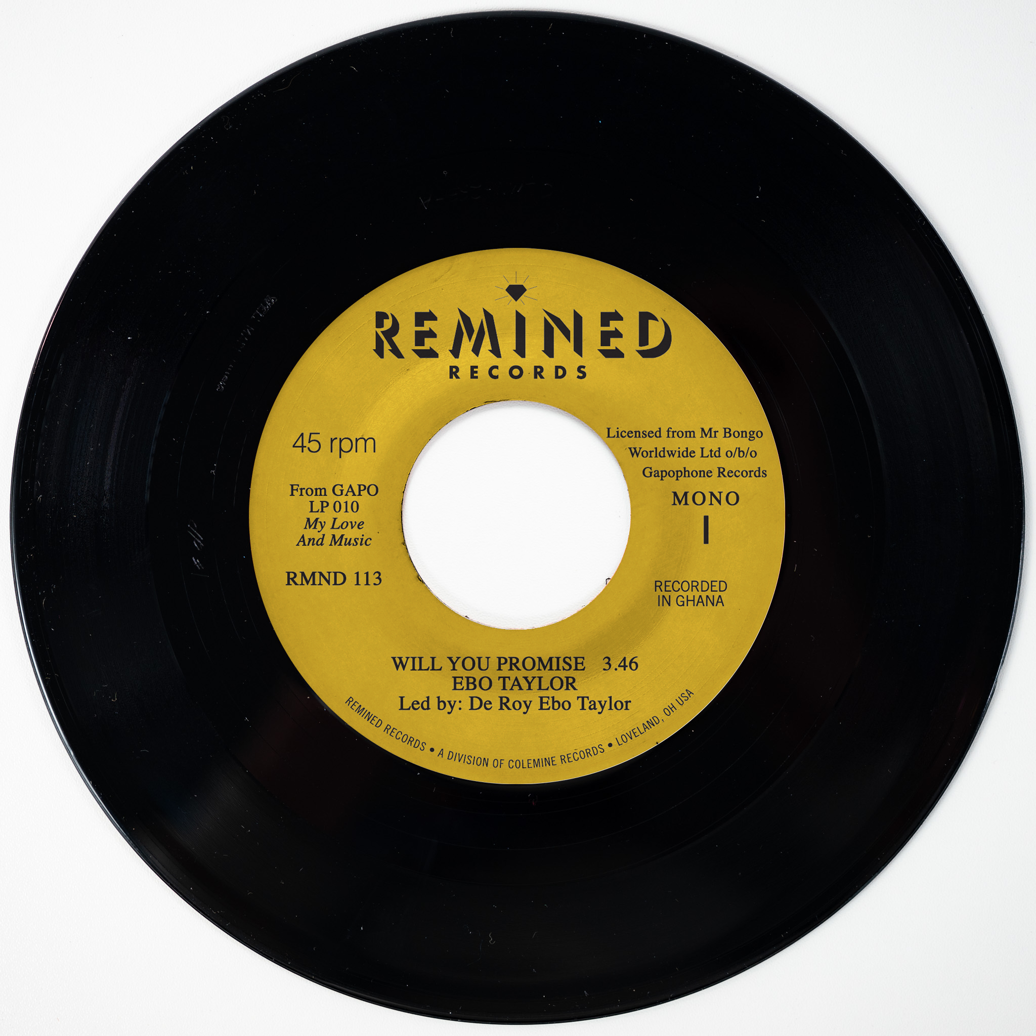 Ebo Taylor Will You Promise vinyle 45 tours soul