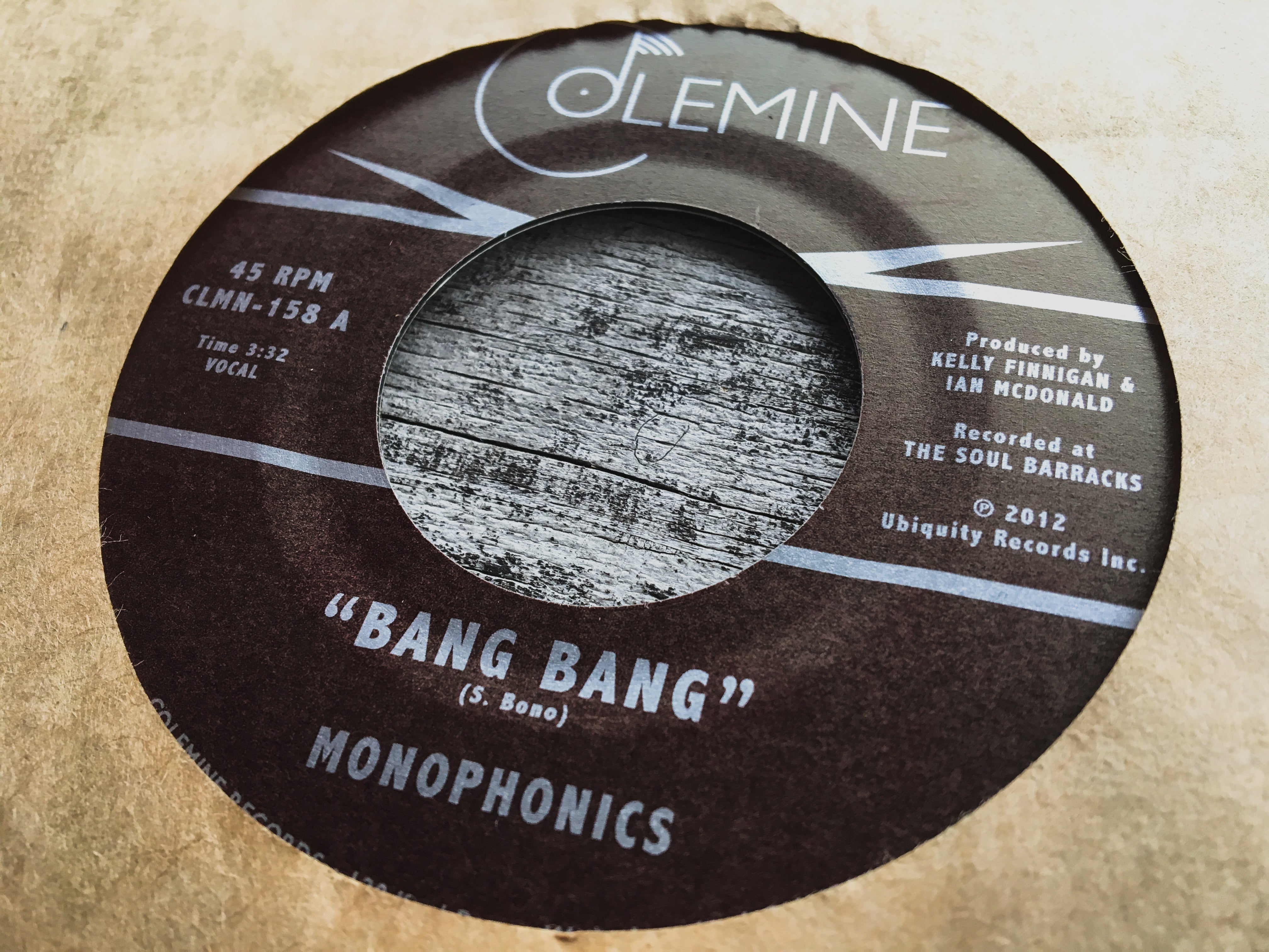 Monophonics Bang Bang vinyle 45 tours clear swirl psych soul