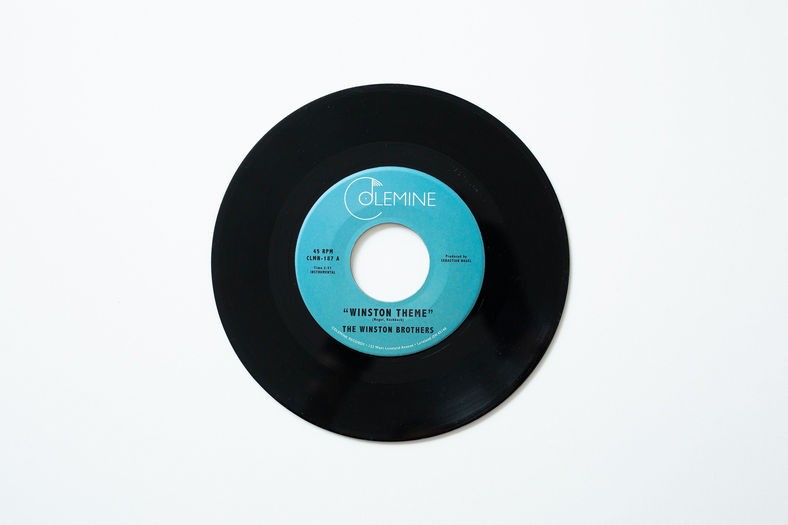 The Winston Brothers Winston Theme 45T orange funk
