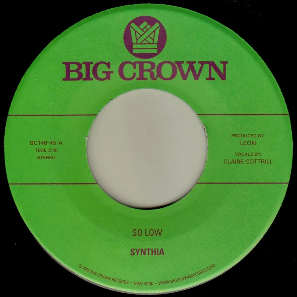 Synthia So Low / You And I vinyle 7" synth soul Big Crown