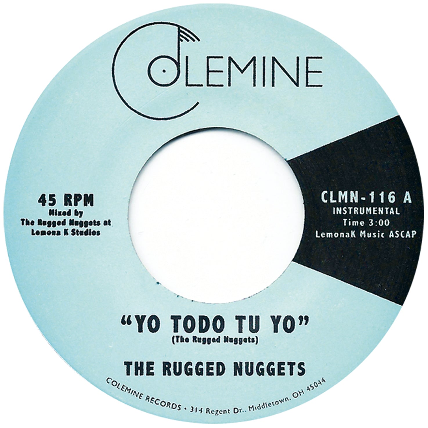 Colemine Rugged Nuggets Yo Todo Tu Yo 7 pouces funk