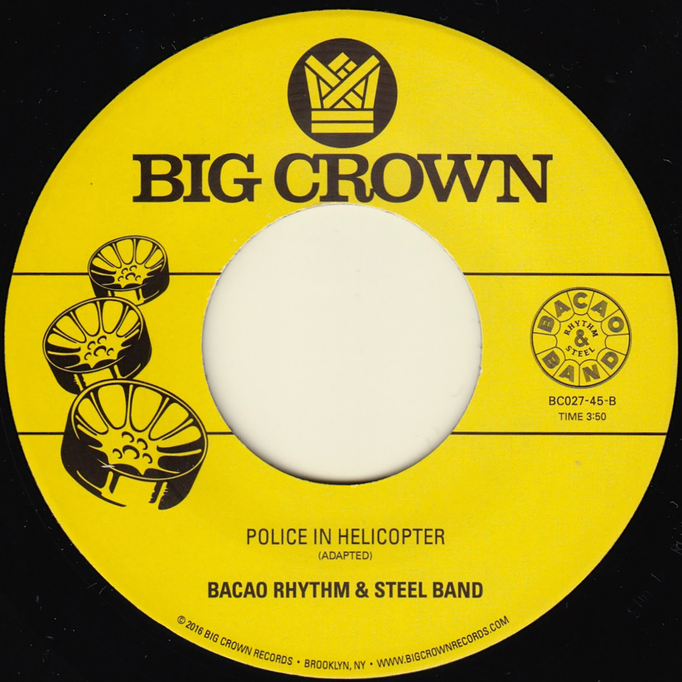 Big Crown Records PIMP b/w Police In Helicopter 45T