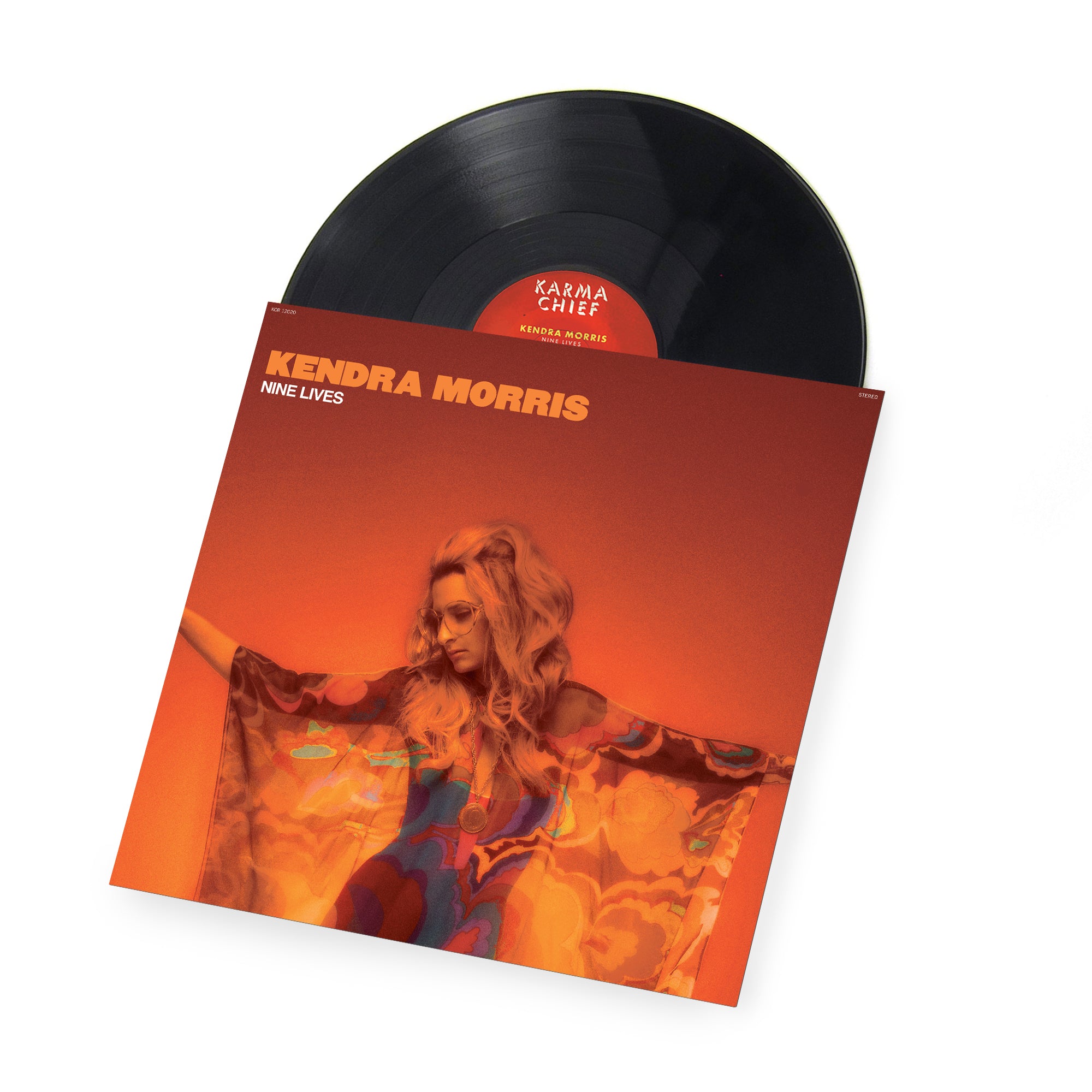 Karma Chief Kendra Morris Nine Lives LP vinyle orange