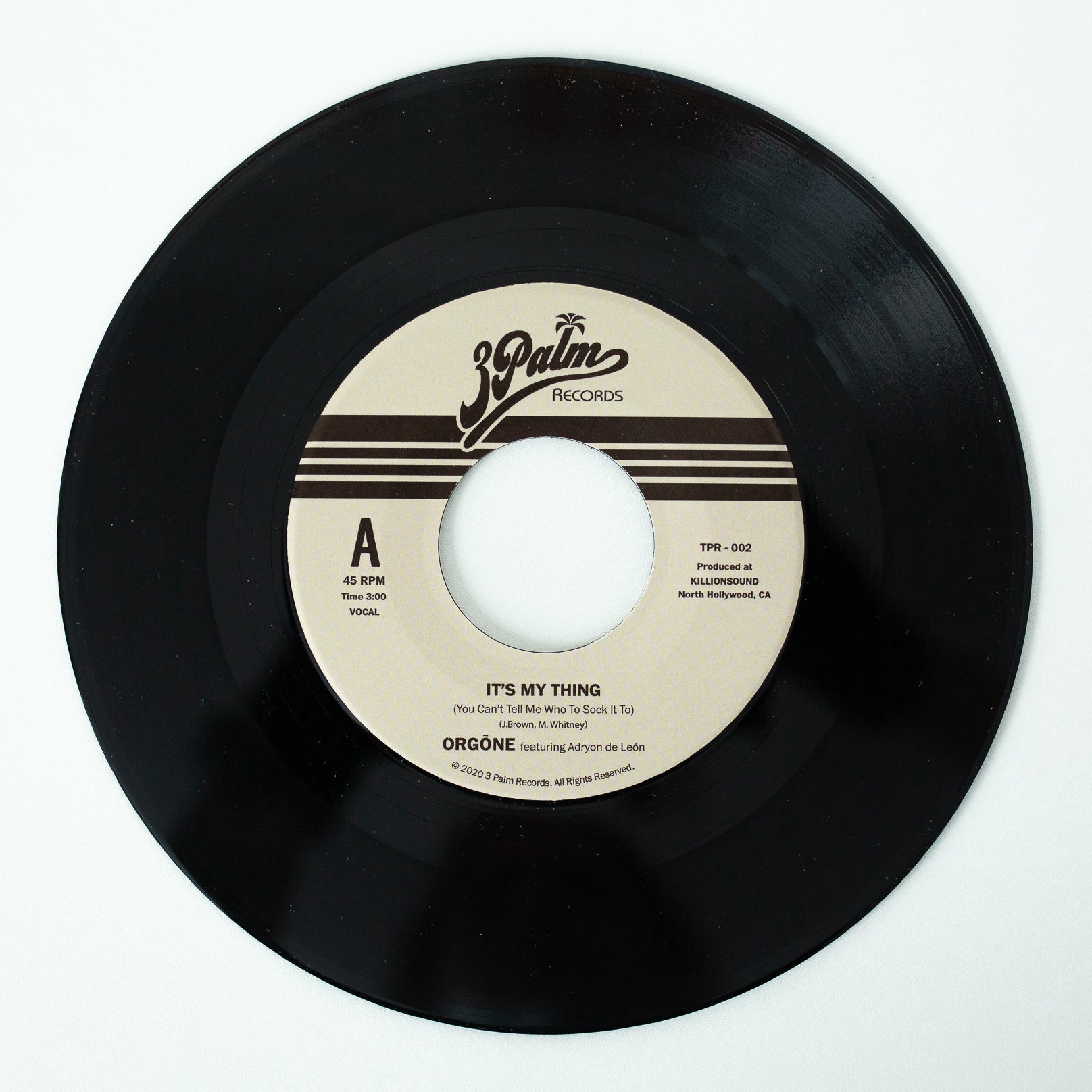 Orgone It’s My Thing 45 tours vinyle 7-inch bleu ciel