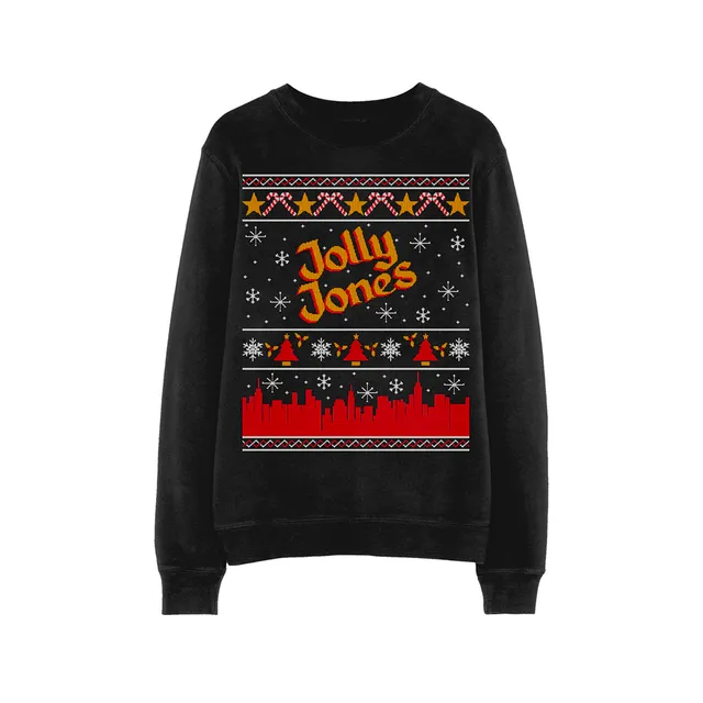 Blue Note Merch Jolly Jones sweat col rond noir Noël