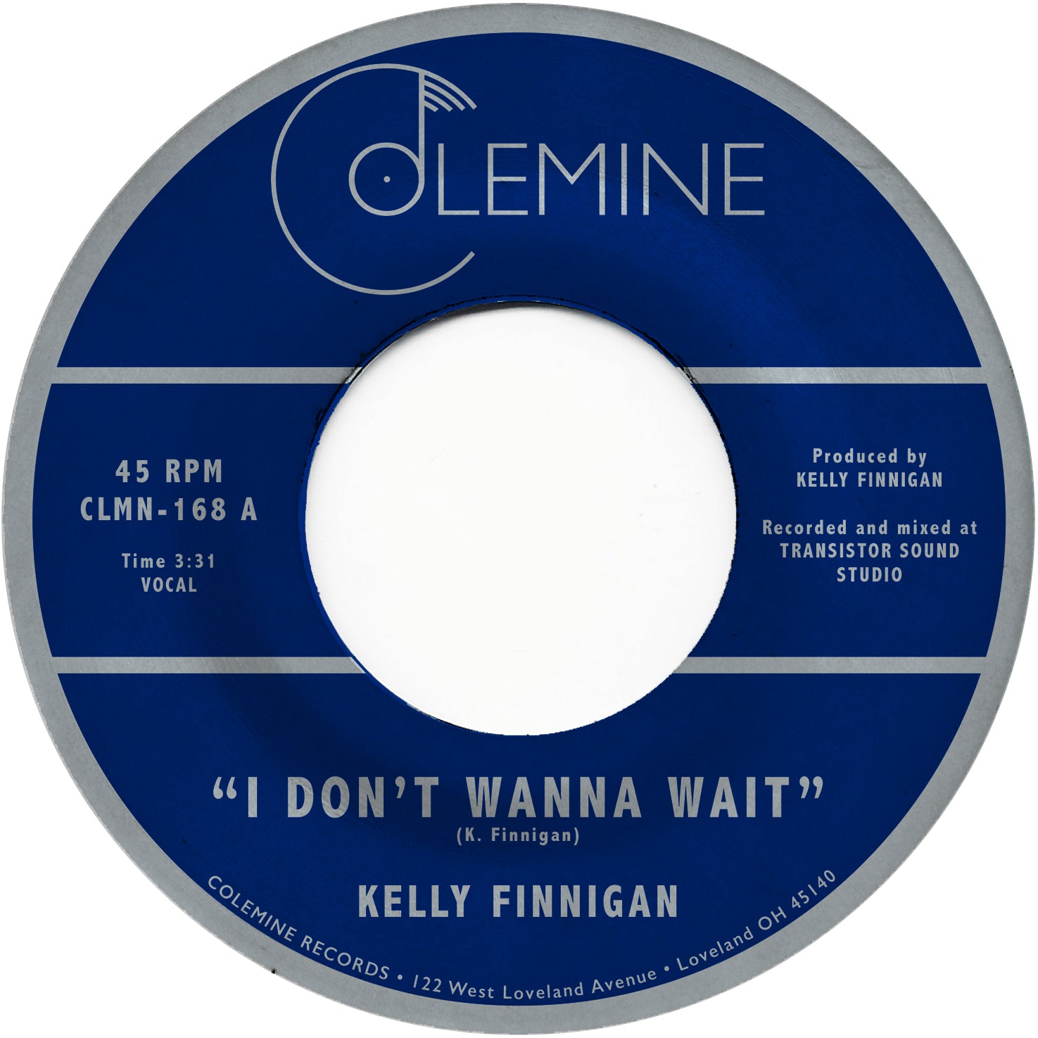 Kelly Finnigan I Don't Wanna Wait 45 tours vinyle noir soul
