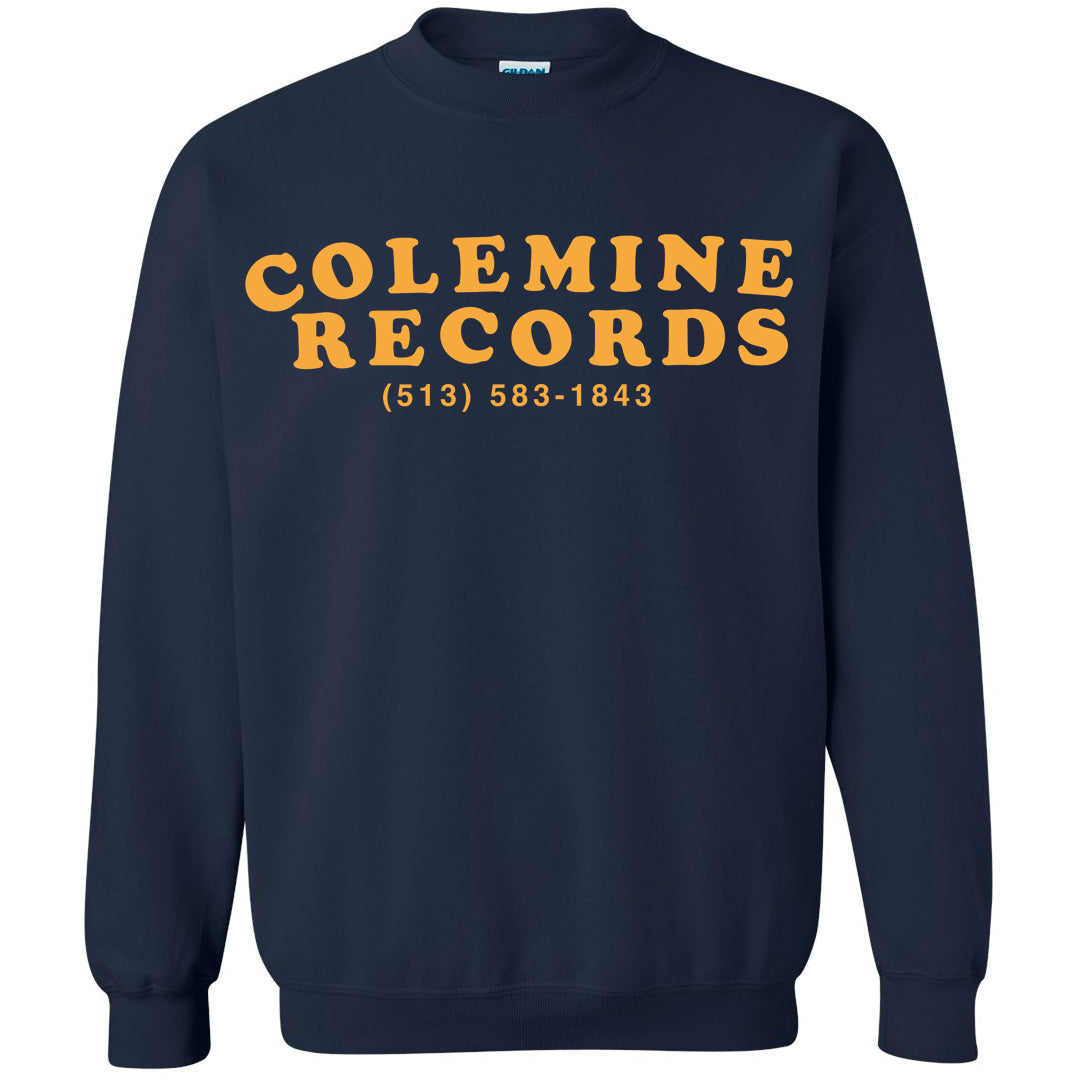 Colemine Phone Number Sweatshirt bleu marine coton