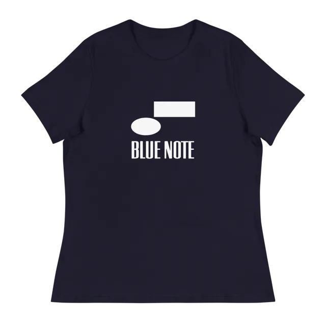 Blue Note Vintage Logo T-Shirt femme gris t-shirt coton