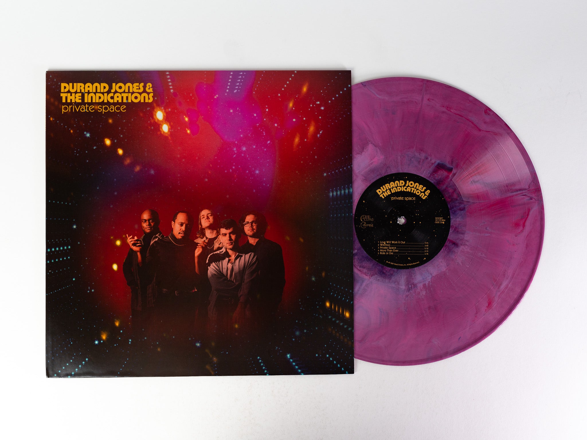 Durand Jones Private Space LP vinyle rouge nebula