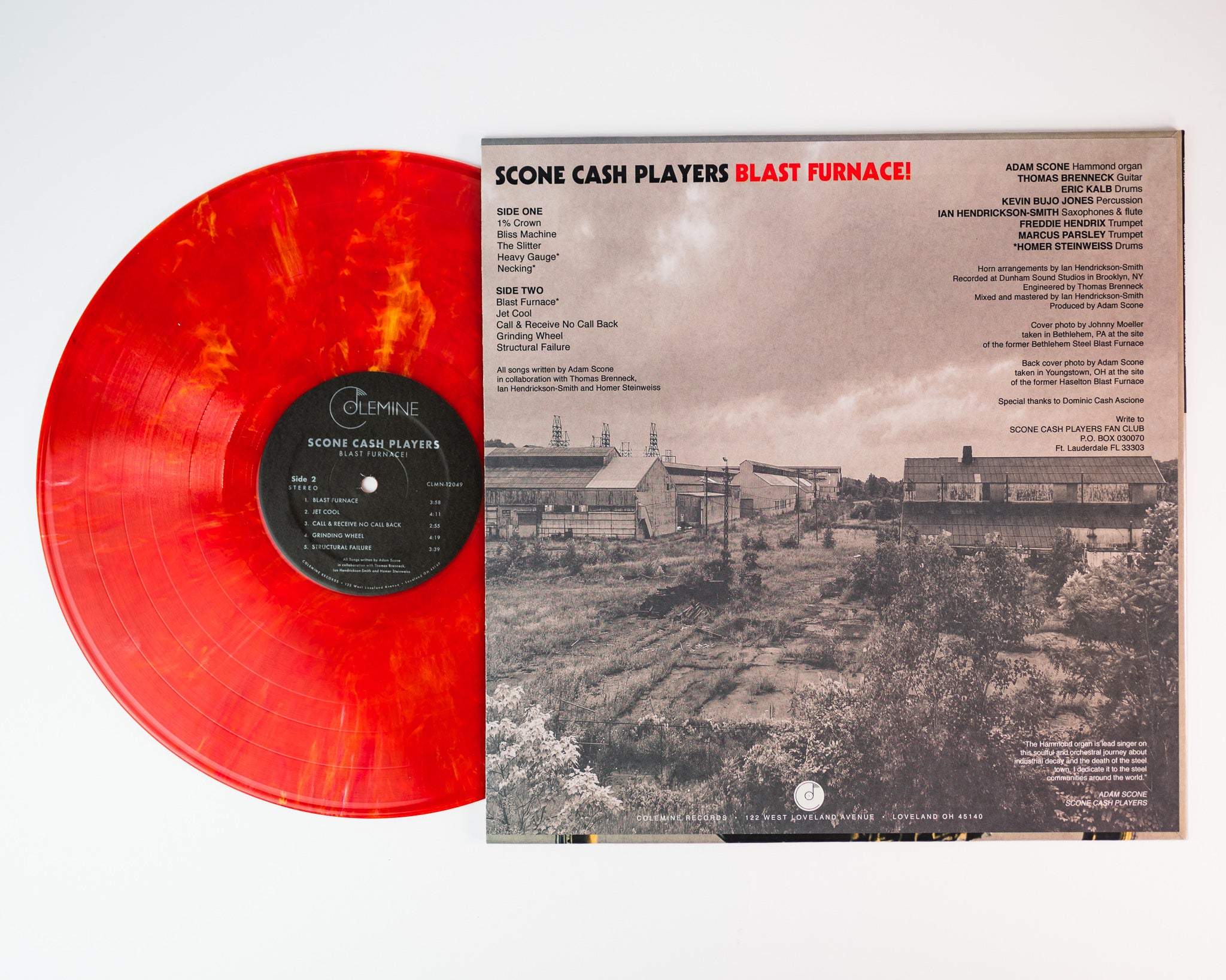 Scone Cash Players Blast Furnace! vinyle LP rouge funk