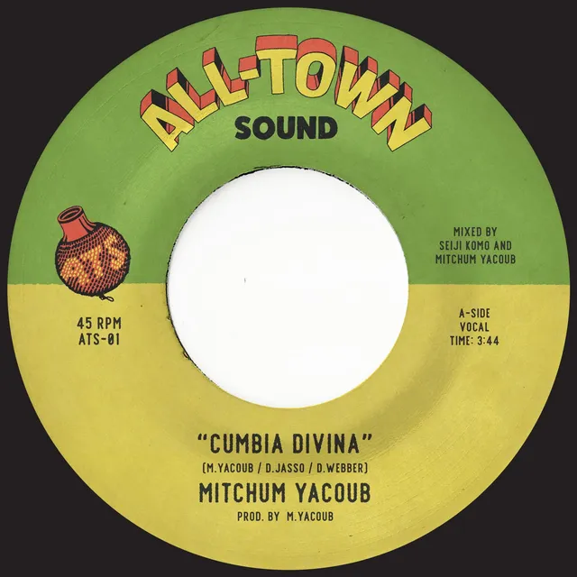 Mitchum Yacoub Cumbia Divina 45 tours vinyle rouge