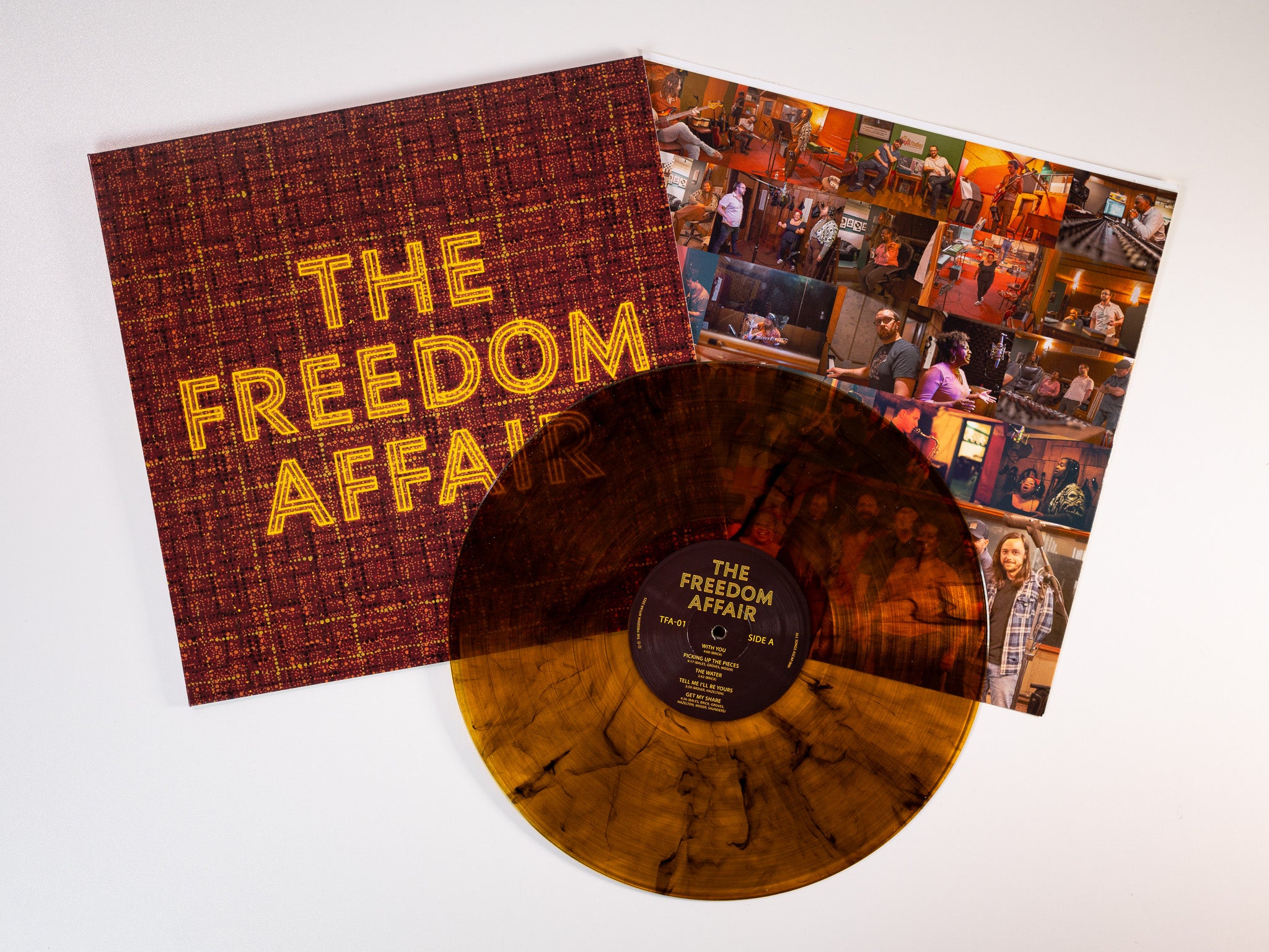 The Freedom Affair S/T LP vinyle gold swirl soul Memphis