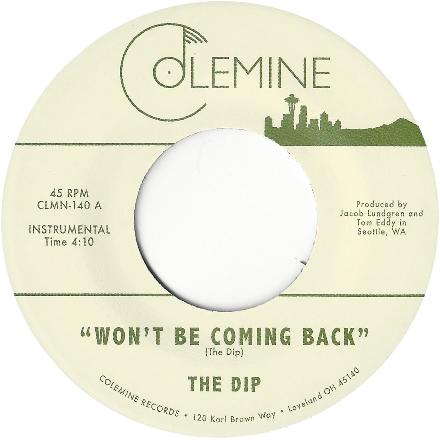The Dip Won't Be Coming Back vinyle 45 soul