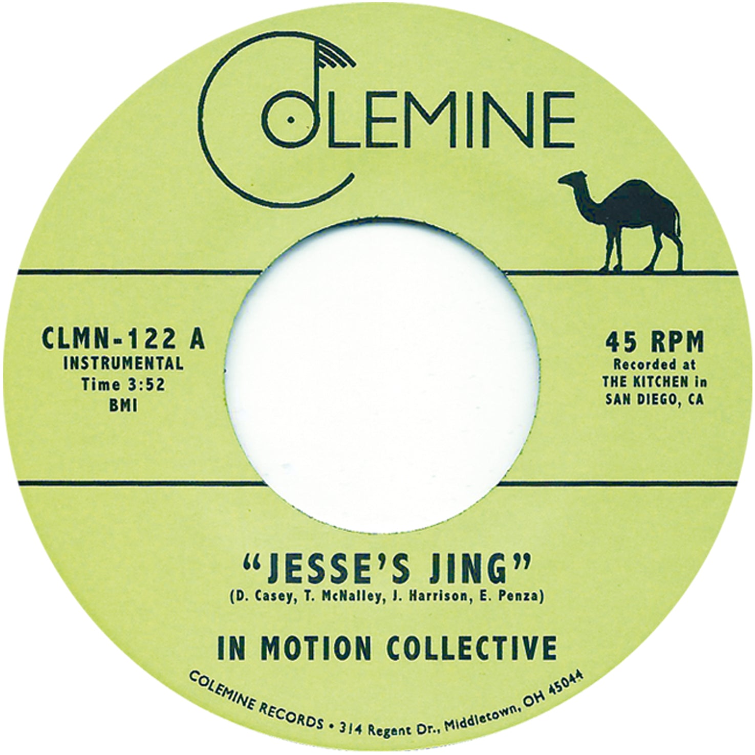 In Motion Collective Jesse's Jing 45 tours 7" afrobeat