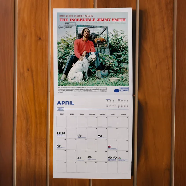 Blue Note Merch Calendrier 2026 mural pochettes jazz