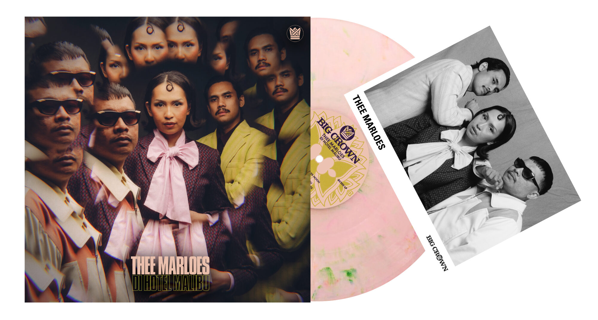 Big Crown Records Thee Marloes Malibu vinyle rose