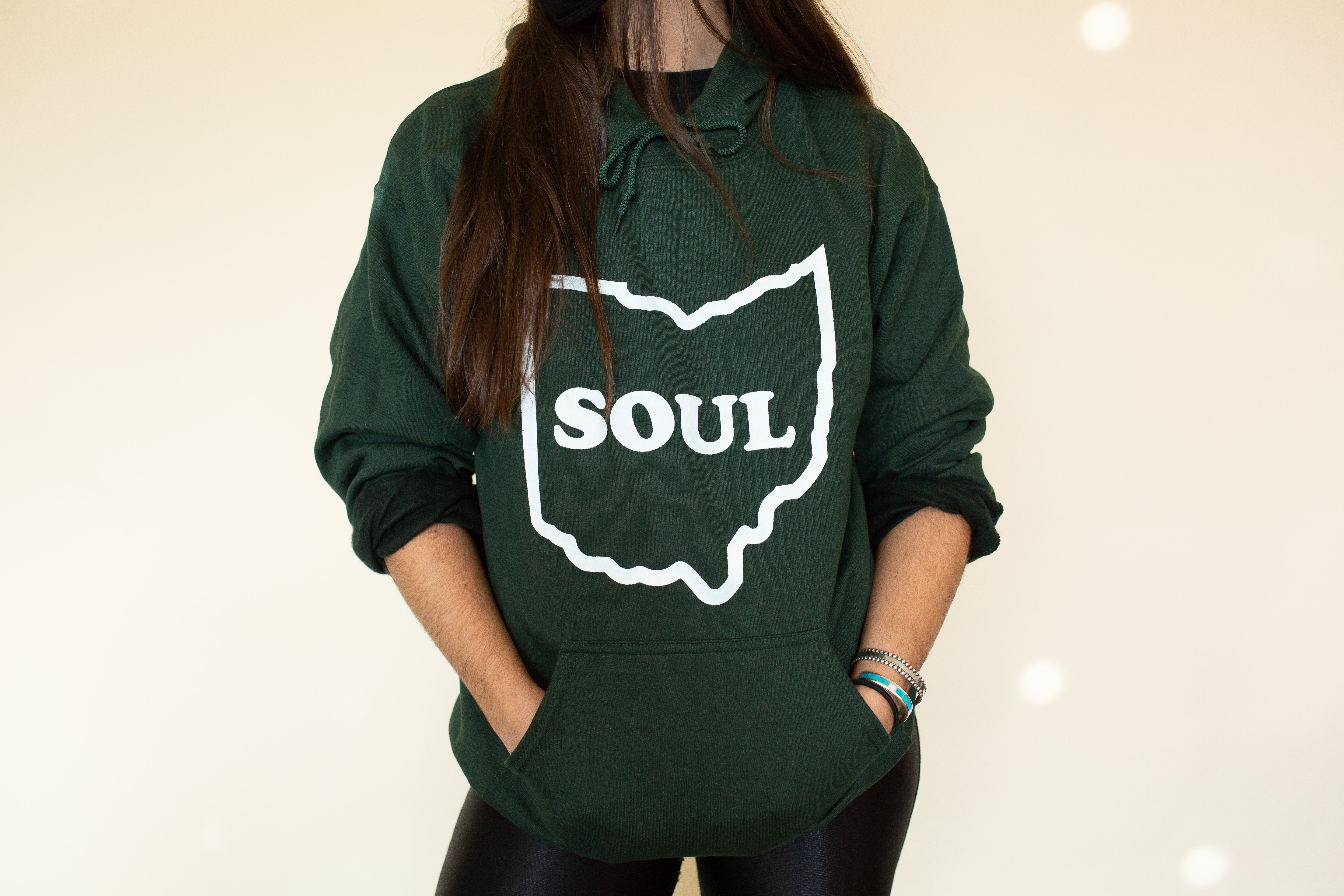Ohio Soul sweat à capuche hoodie vert forêt
