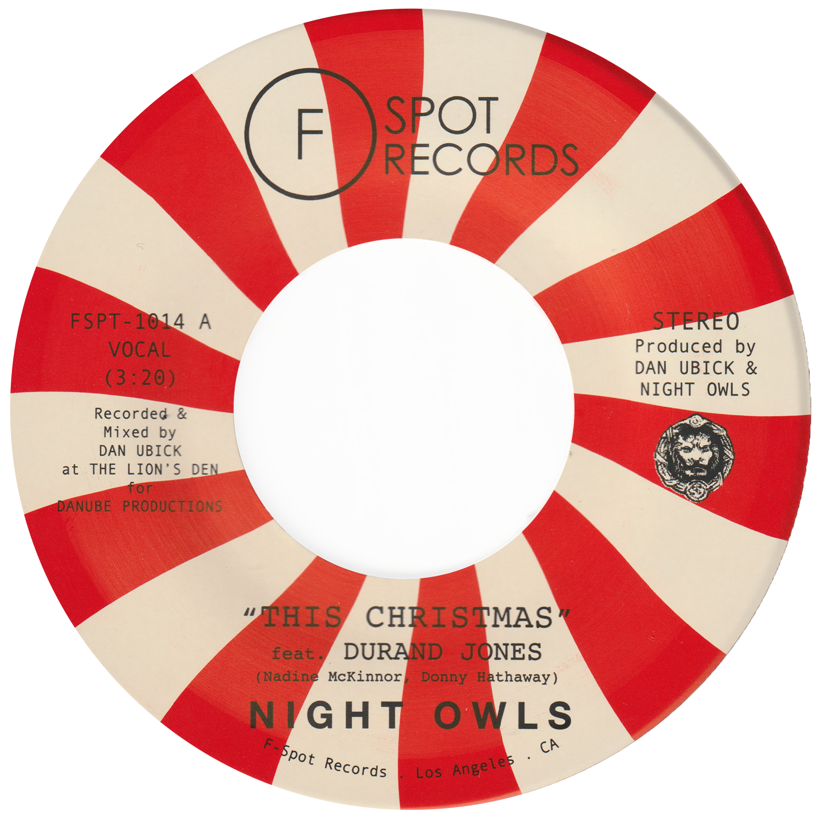 Night Owls This Christmas 45T vinyle noir Durand Jones