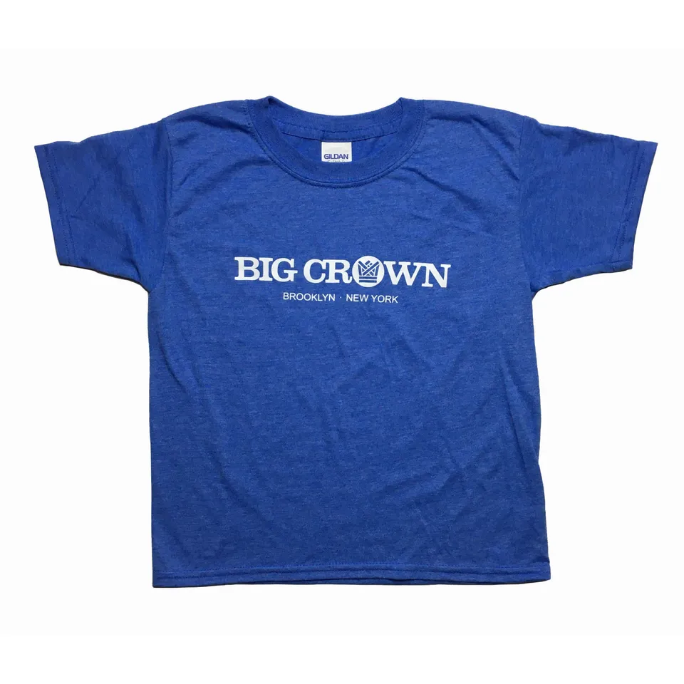 Big Crown Logo t-shirt enfant bleu Toddler Heather Blue