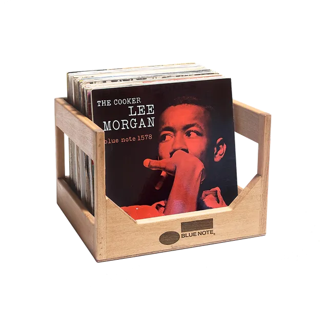 Blue Note The Cube bac vinyle bois noyer foncé 40 LP