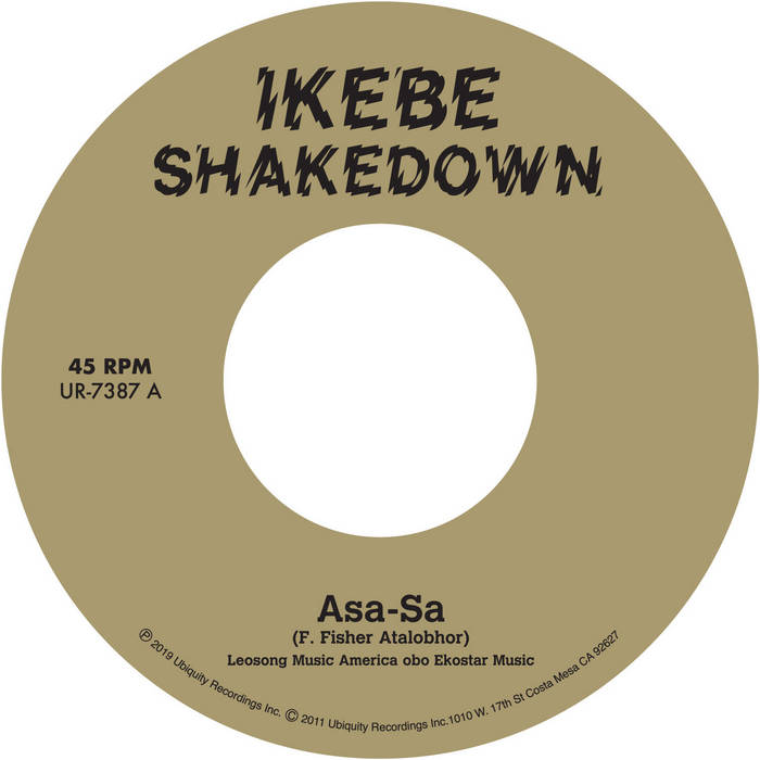 Ikebe Shakedown Asa-Sa vinyle 45t afro funk cuivres
