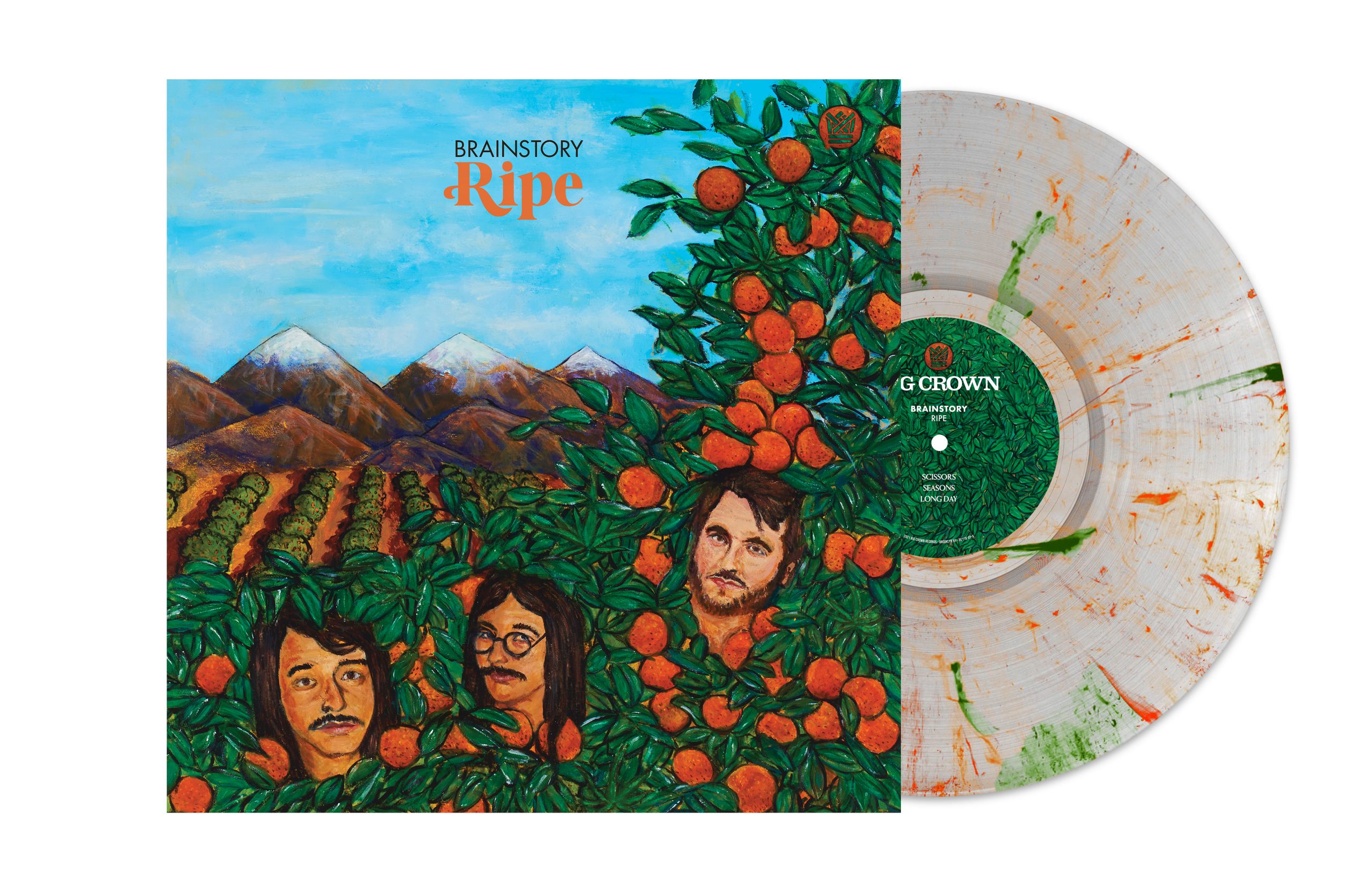 Brainstory Ripe EP vinyle couleur orange splatter 7 titres