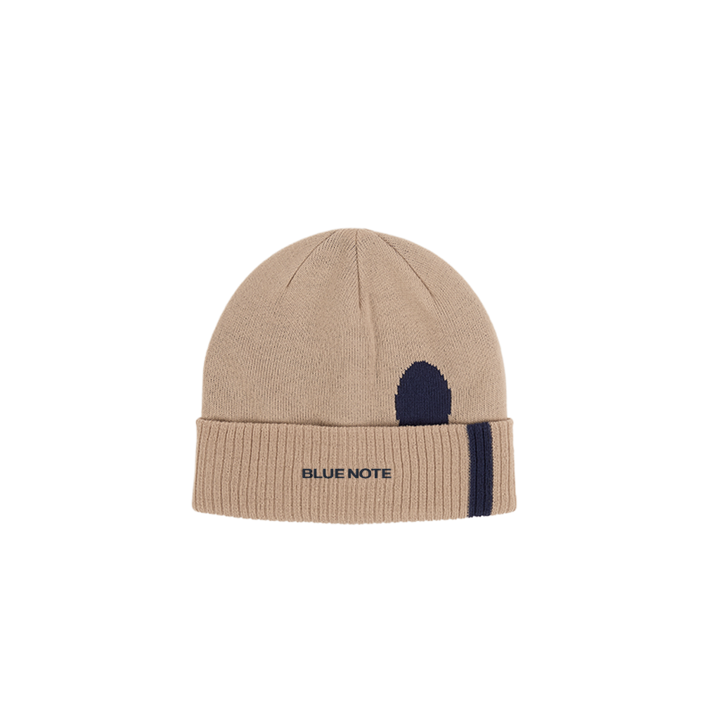 Blue Note bonnet beige brodé taille unique