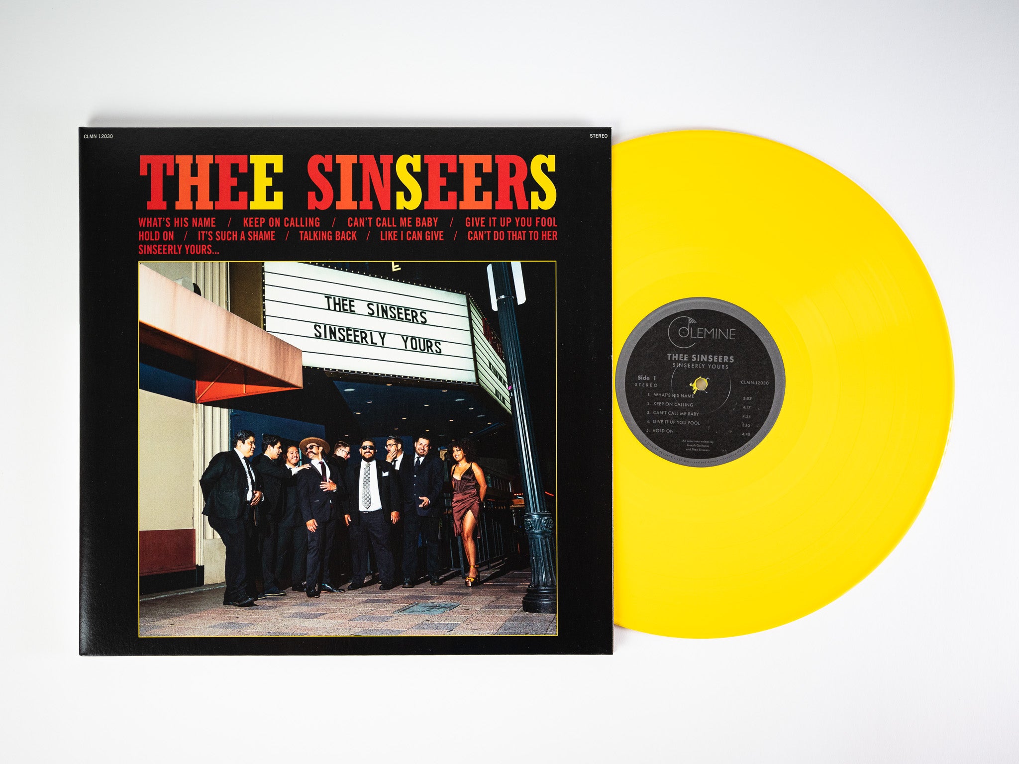 Thee Sinseers Sinseerly Yours vinyle LP jaune opaque soul