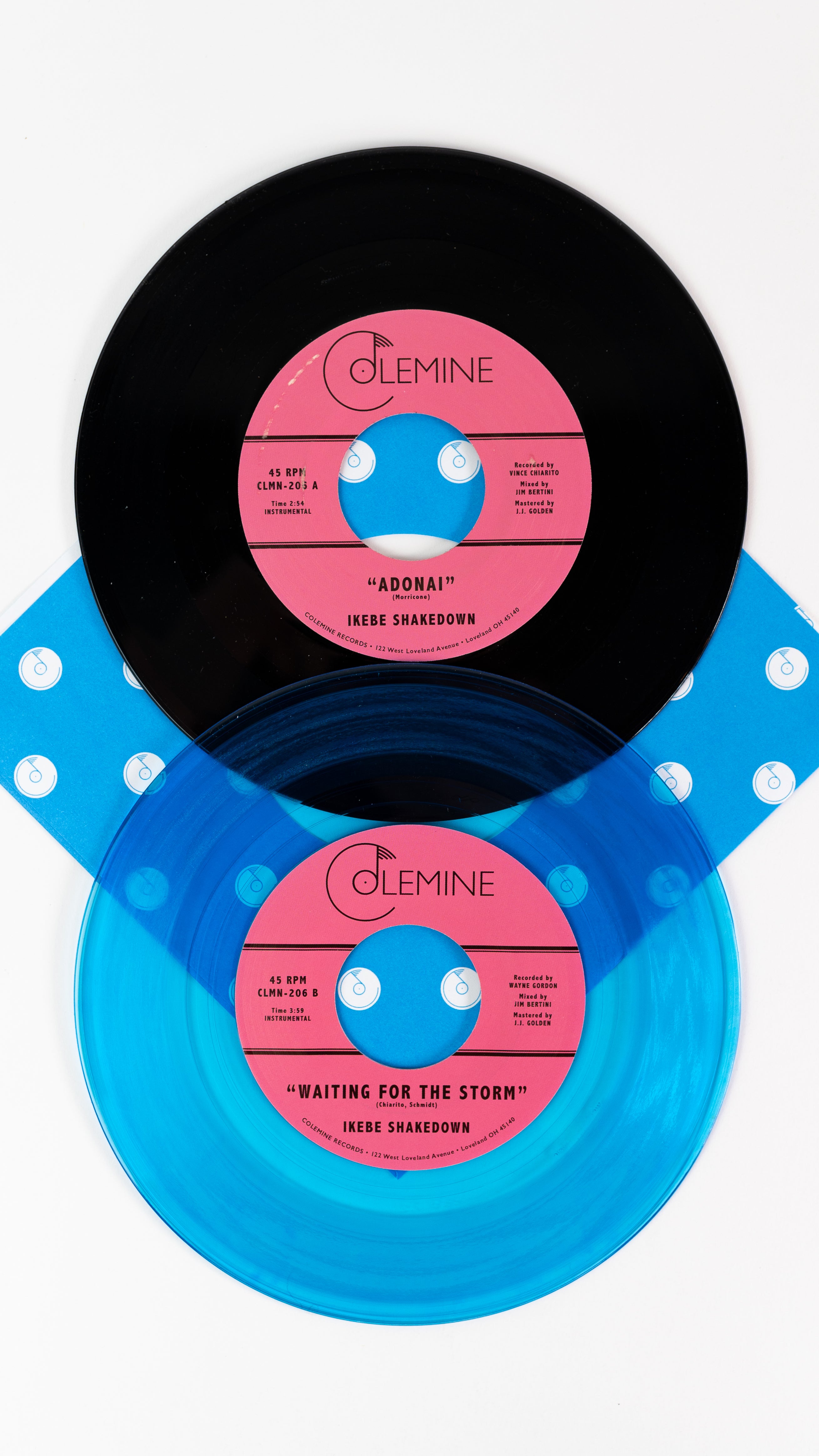 Ikebe Shakedown Adonai 45 tours vinyle bleu