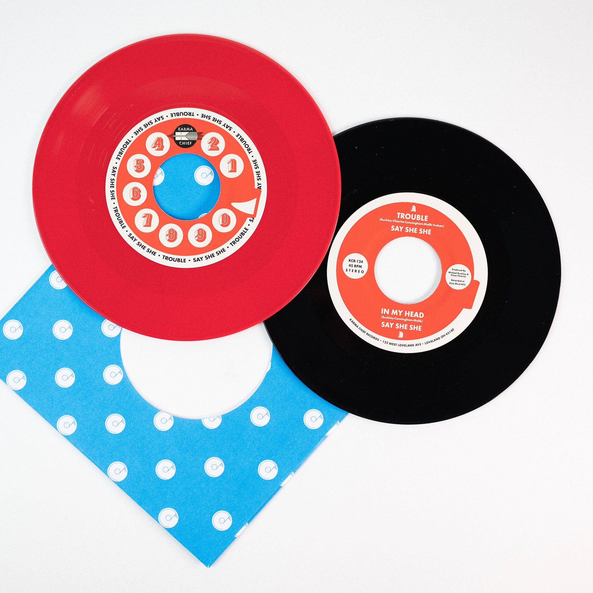 Say She She Trouble 45 tours vinyle rouge soul