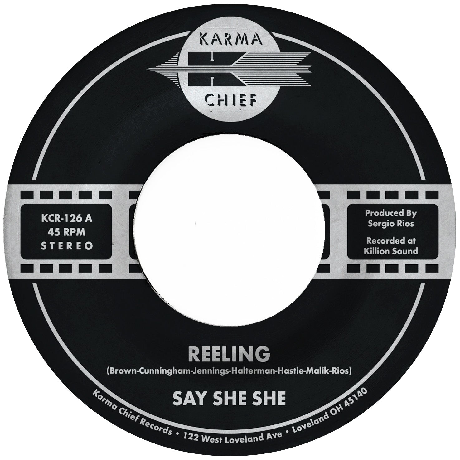 Say She She Reeling 45 tours vinyle vert earth funk