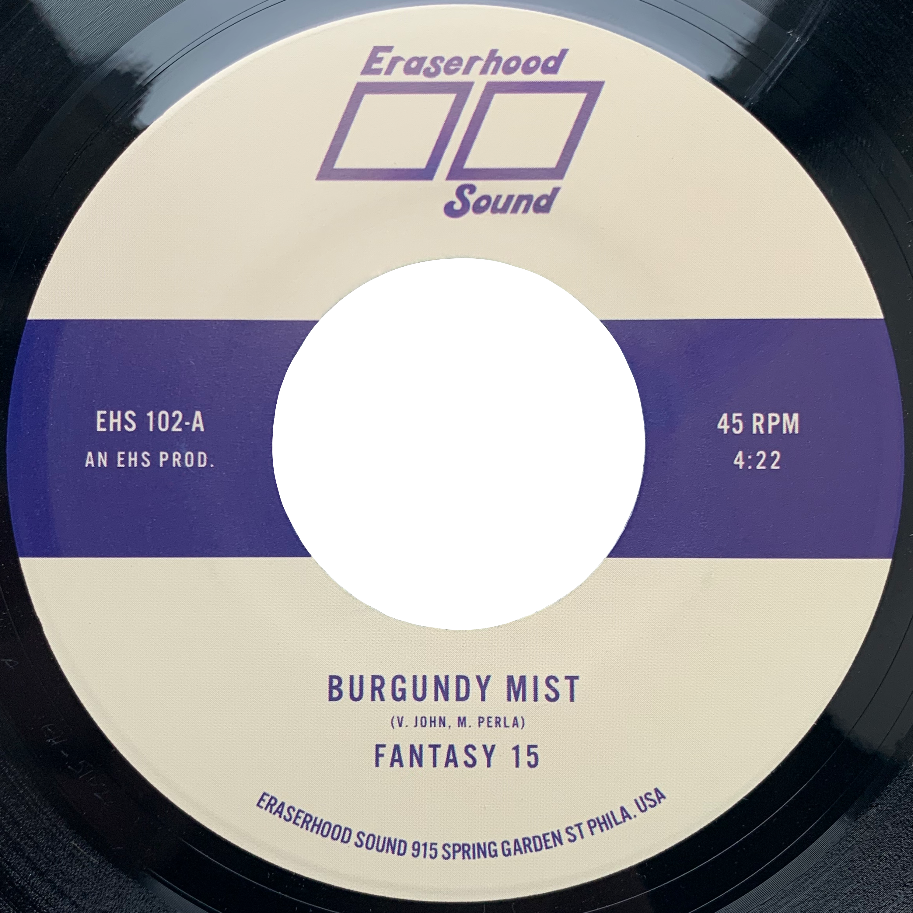Fantasy 15 Burgundy Mist 45 tours noir 7"