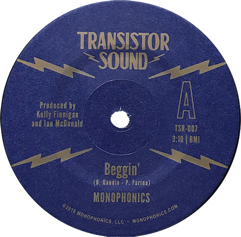 Monophonics Beggin vinyle 45t instrumental tirage limité