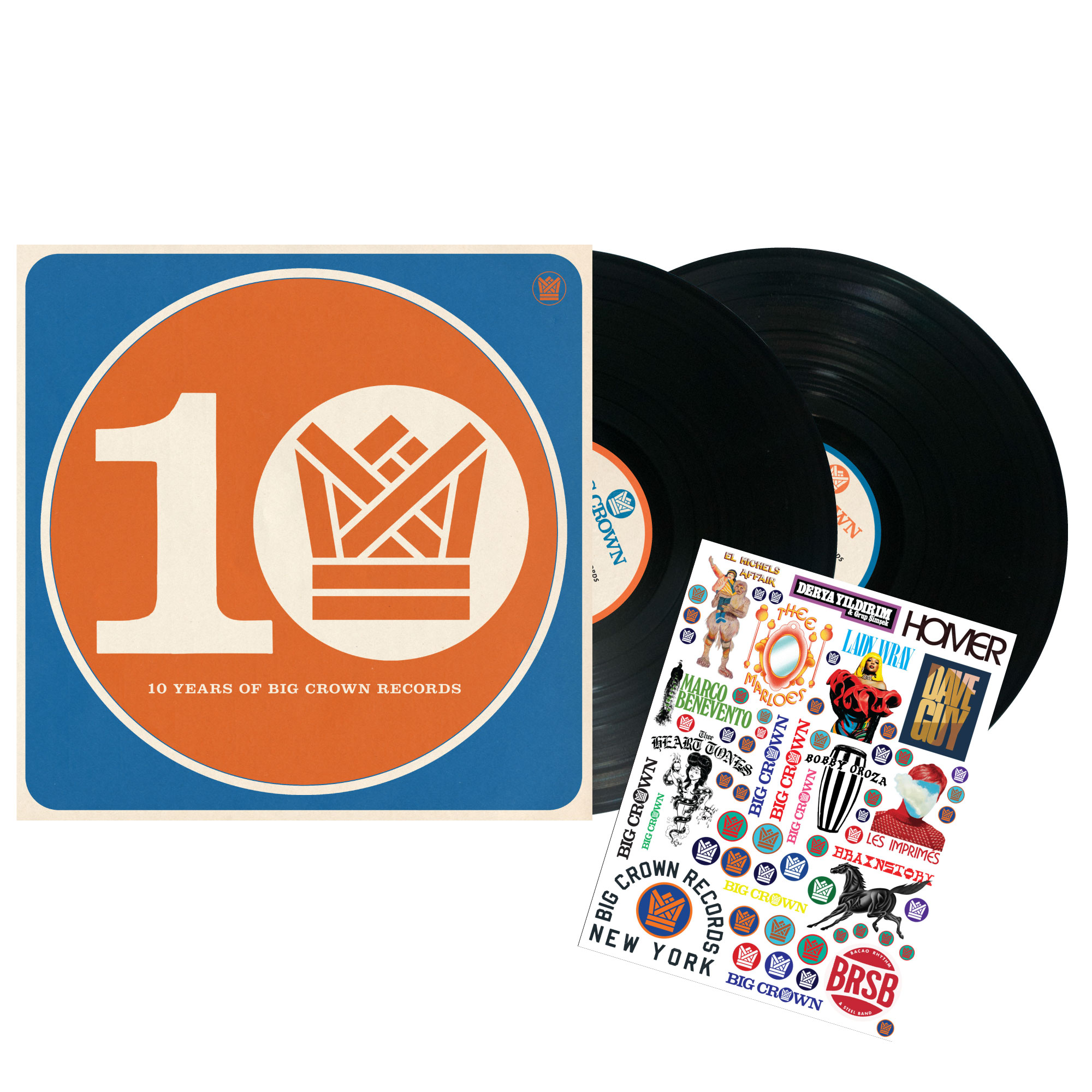 Big Crown BCR10 Ten Years double vinyle 2LP compilation