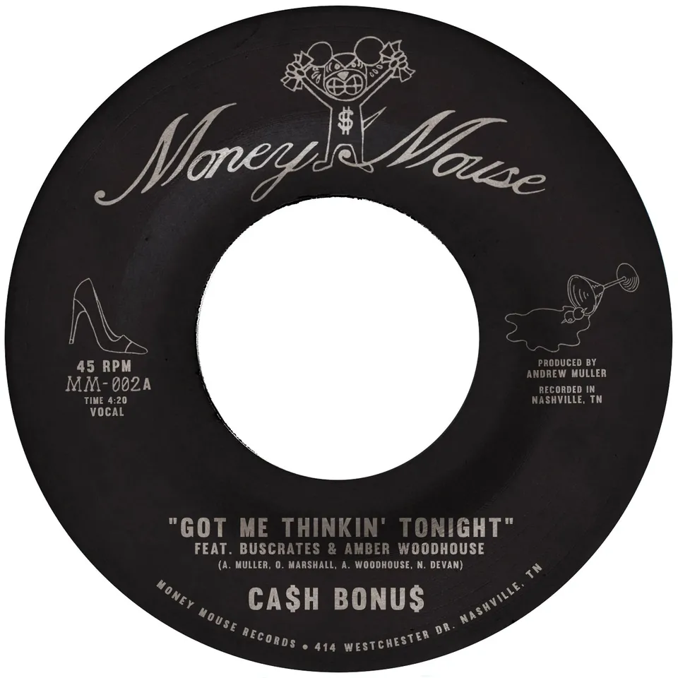CA$H BONU$ Got Me Thinkin Tonight 45 tours vinyle argent