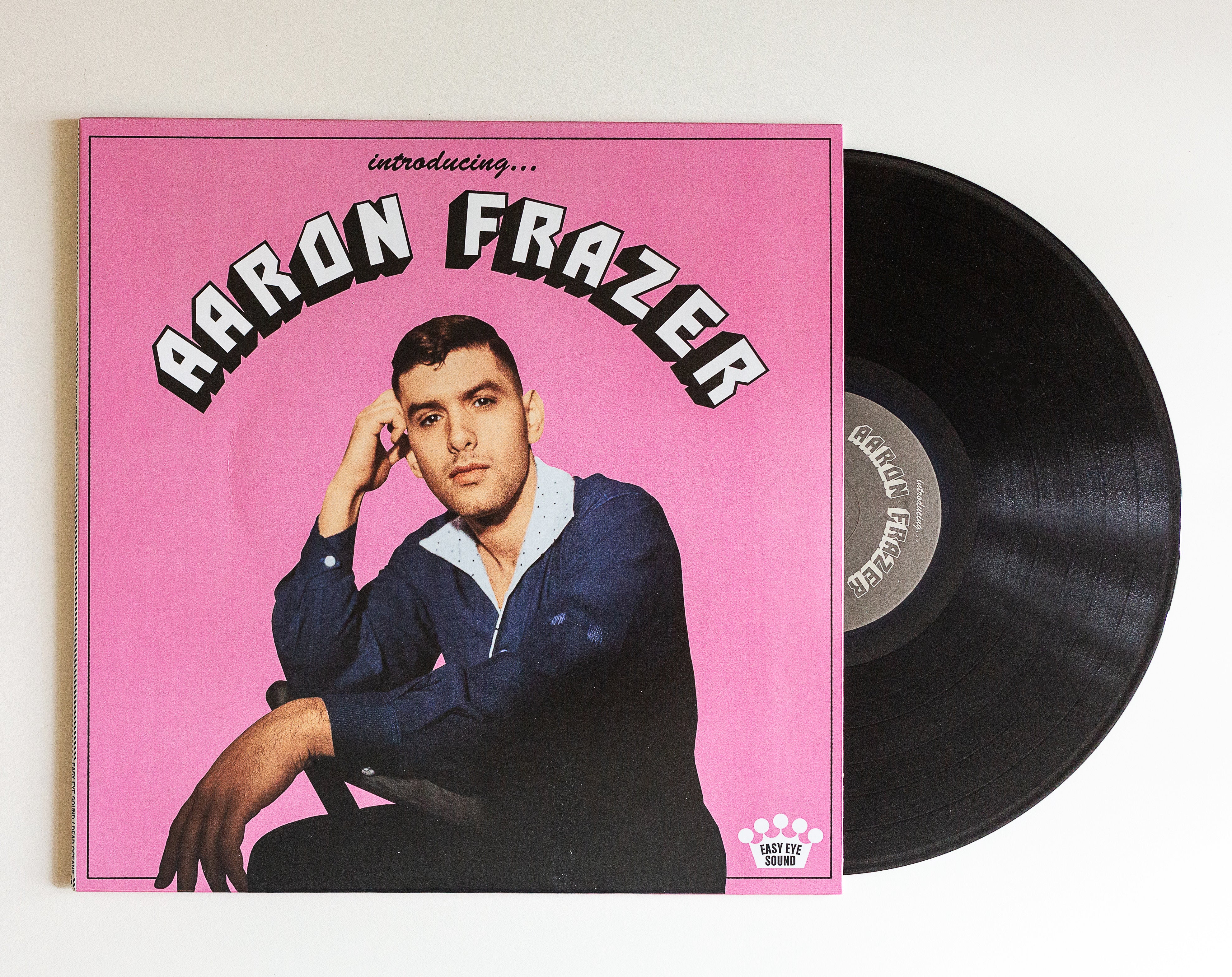 Aaron Frazer Introducing vinyle rose transparent LP