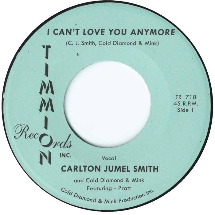 Carlton Jumel Smith Can't Love You vinyle 45 tours deep soul