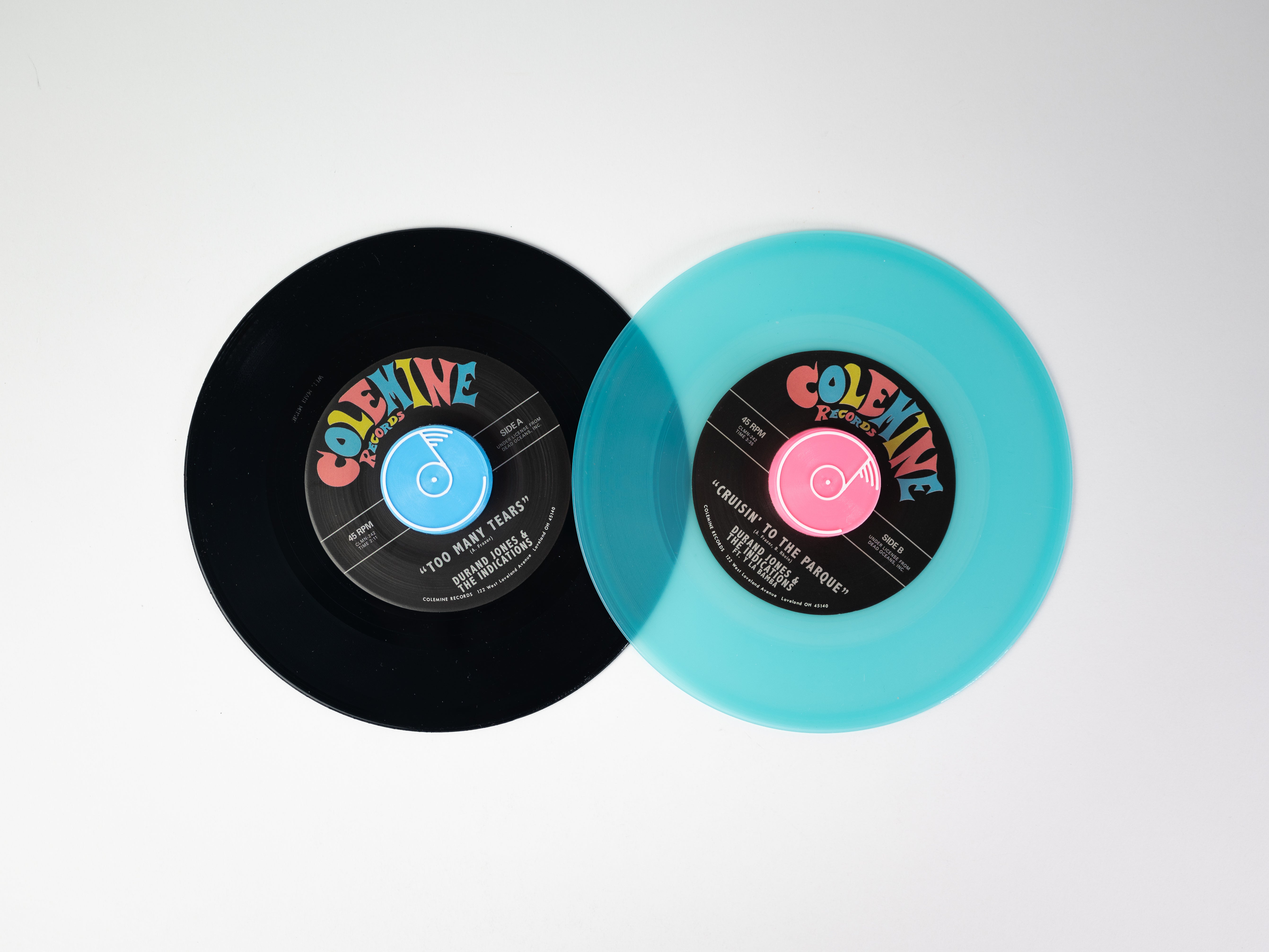 Durand Jones & The Indications Too Many Tears 45 tours bleu