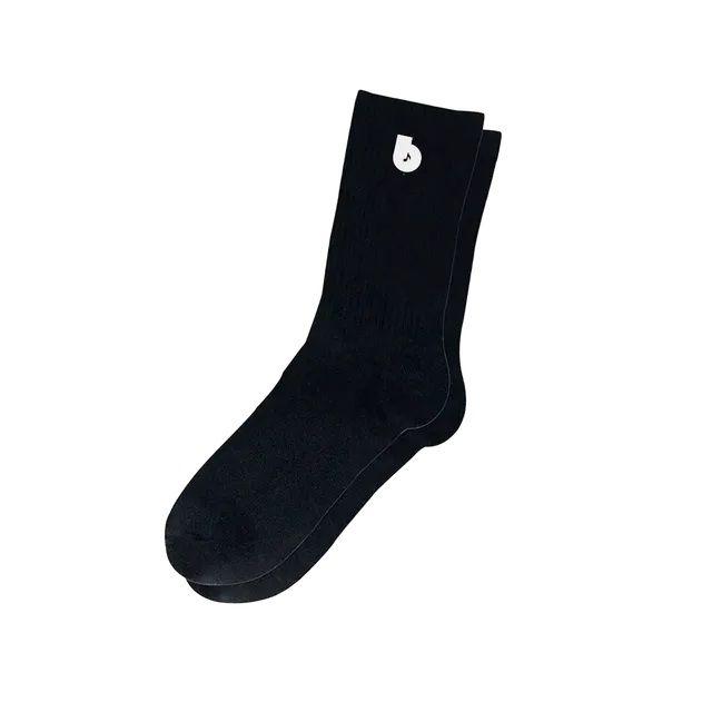 Blue Note B Logo Chaussettes coton noires taille unique