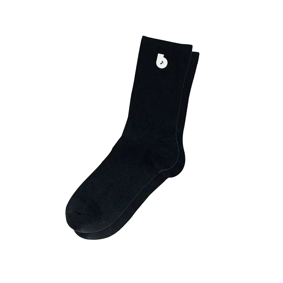 Blue Note B Logo Chaussettes coton noires taille unique