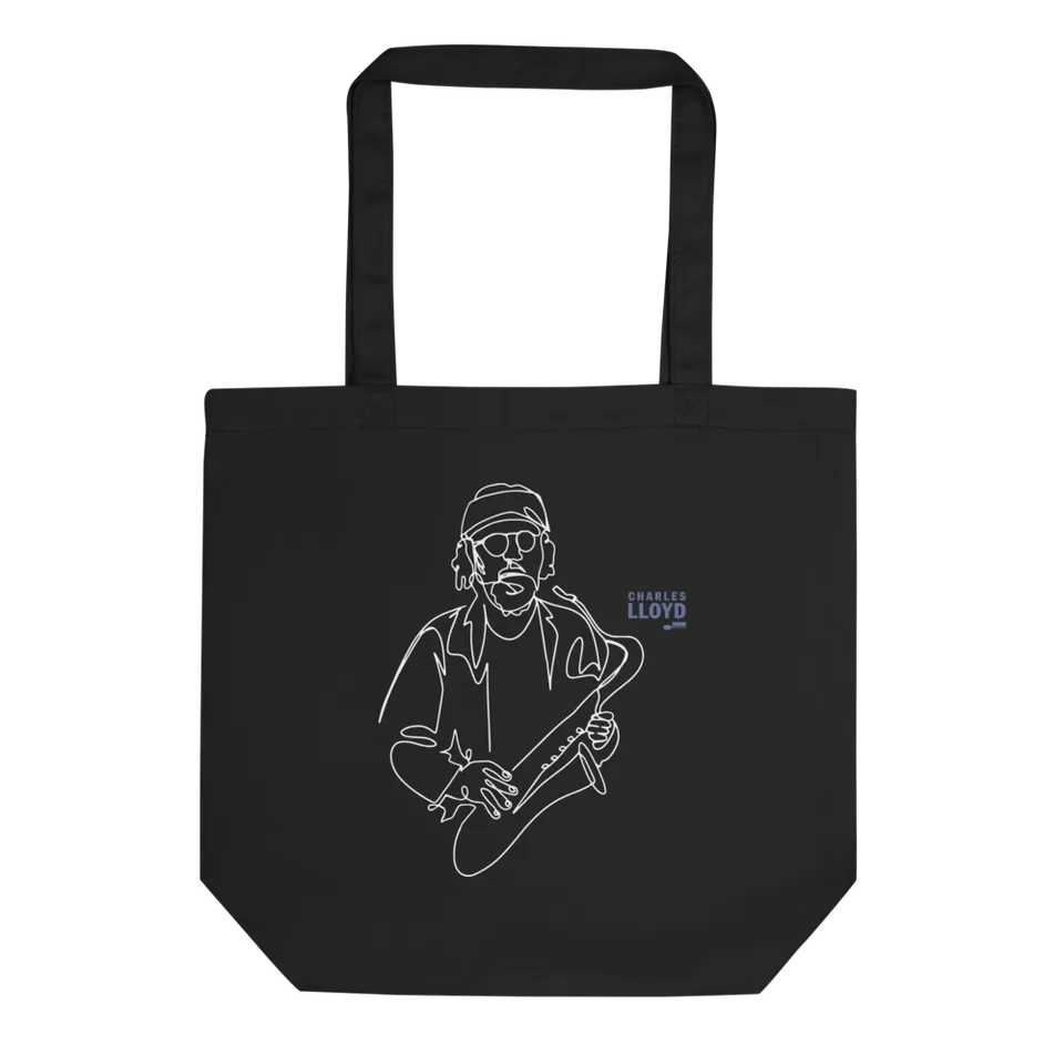 Blue Note Charles Lloyd tote bag sac toile coton bio noir