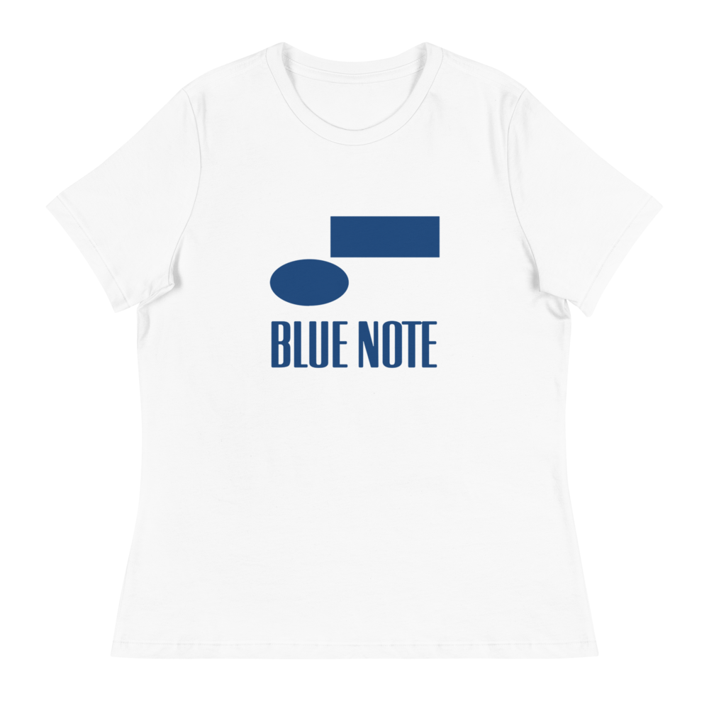 Blue Note Vintage Logo T-Shirt femme gris t-shirt coton