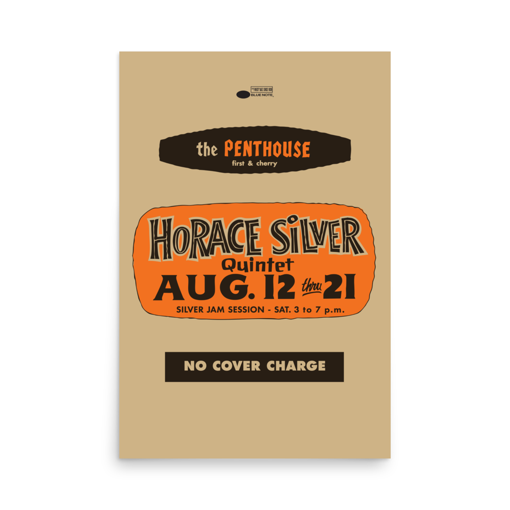 Blue Note Horace Silver Seattle affiche 61x91 live