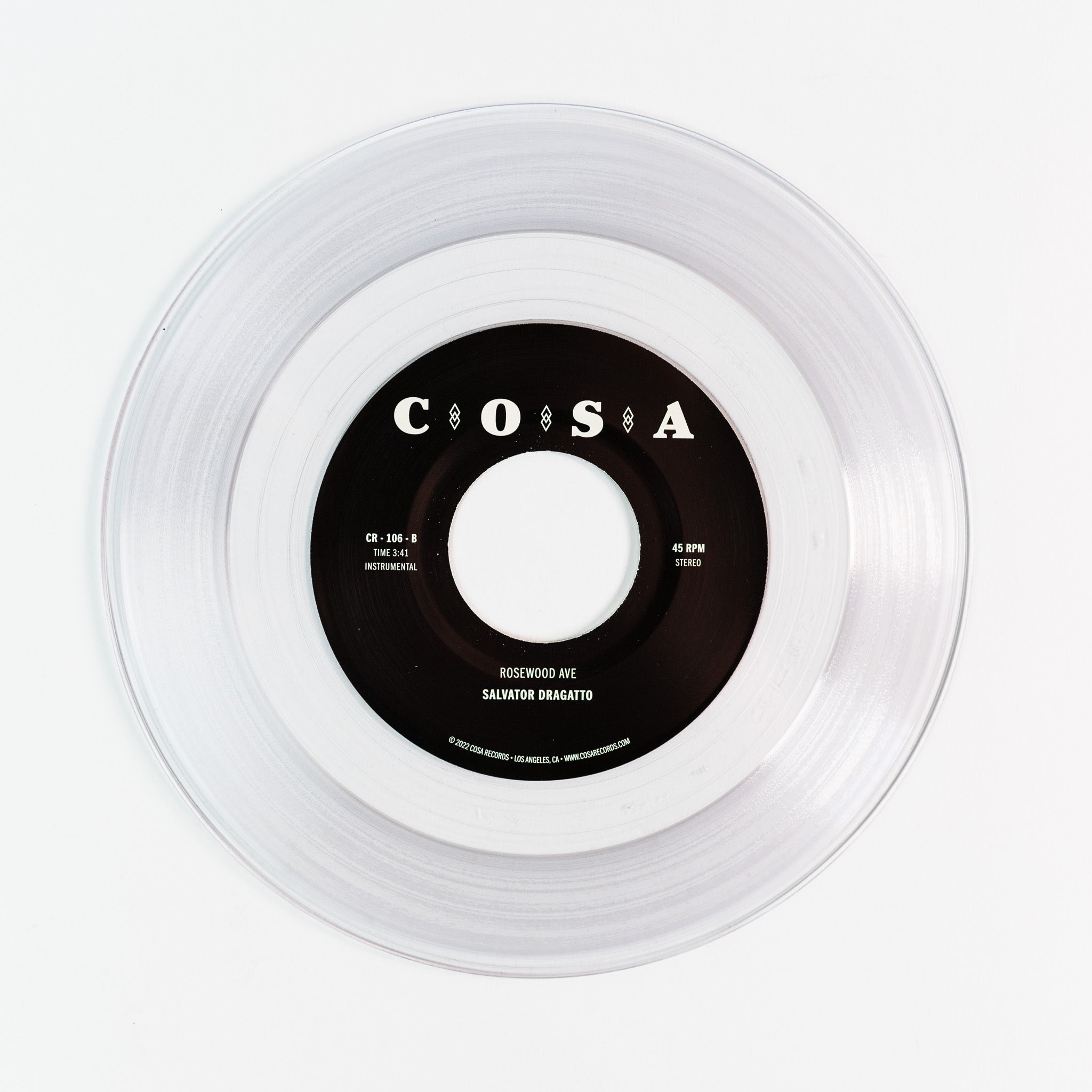 Cosa Salvator Dragatto Shadows 45 tours vinyle transparent