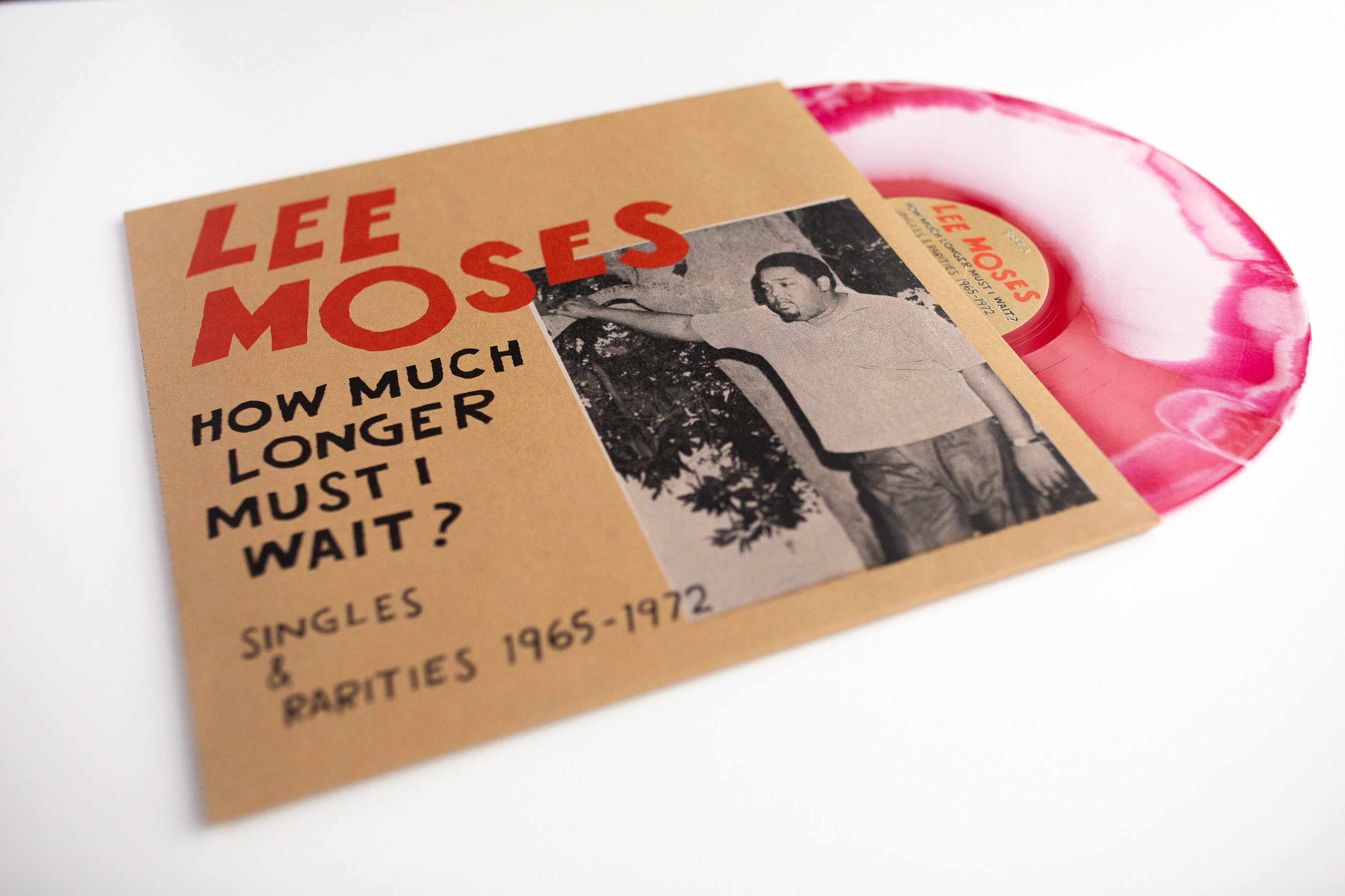 Lee Moses How Much Longer LP vinyle red cream swirl