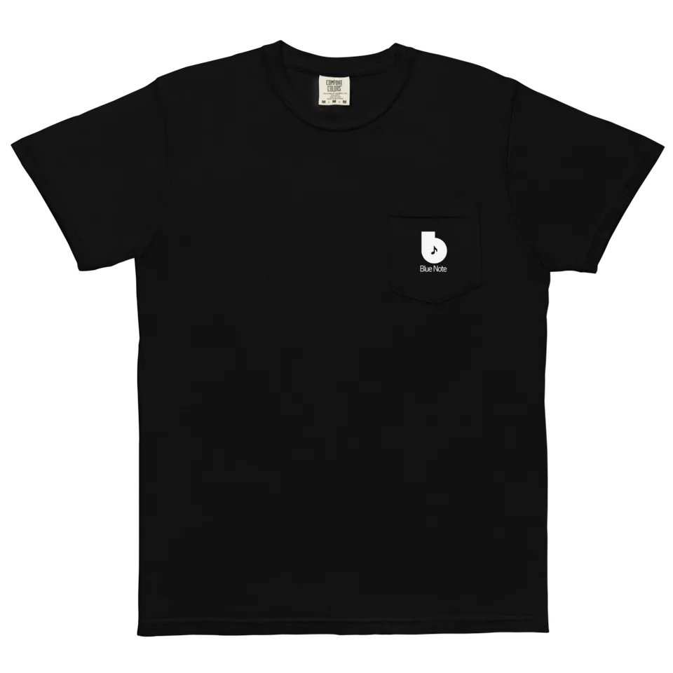 Blue Note B Logo T-shirt poche coton Noir