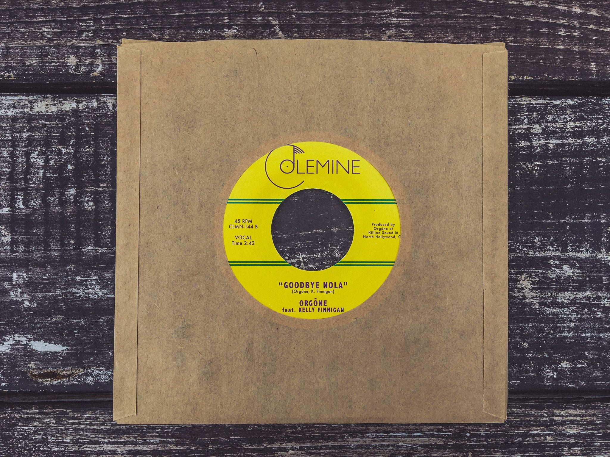 Colemine Orgone I Sold My Heart To The Junkman 45 tours noir