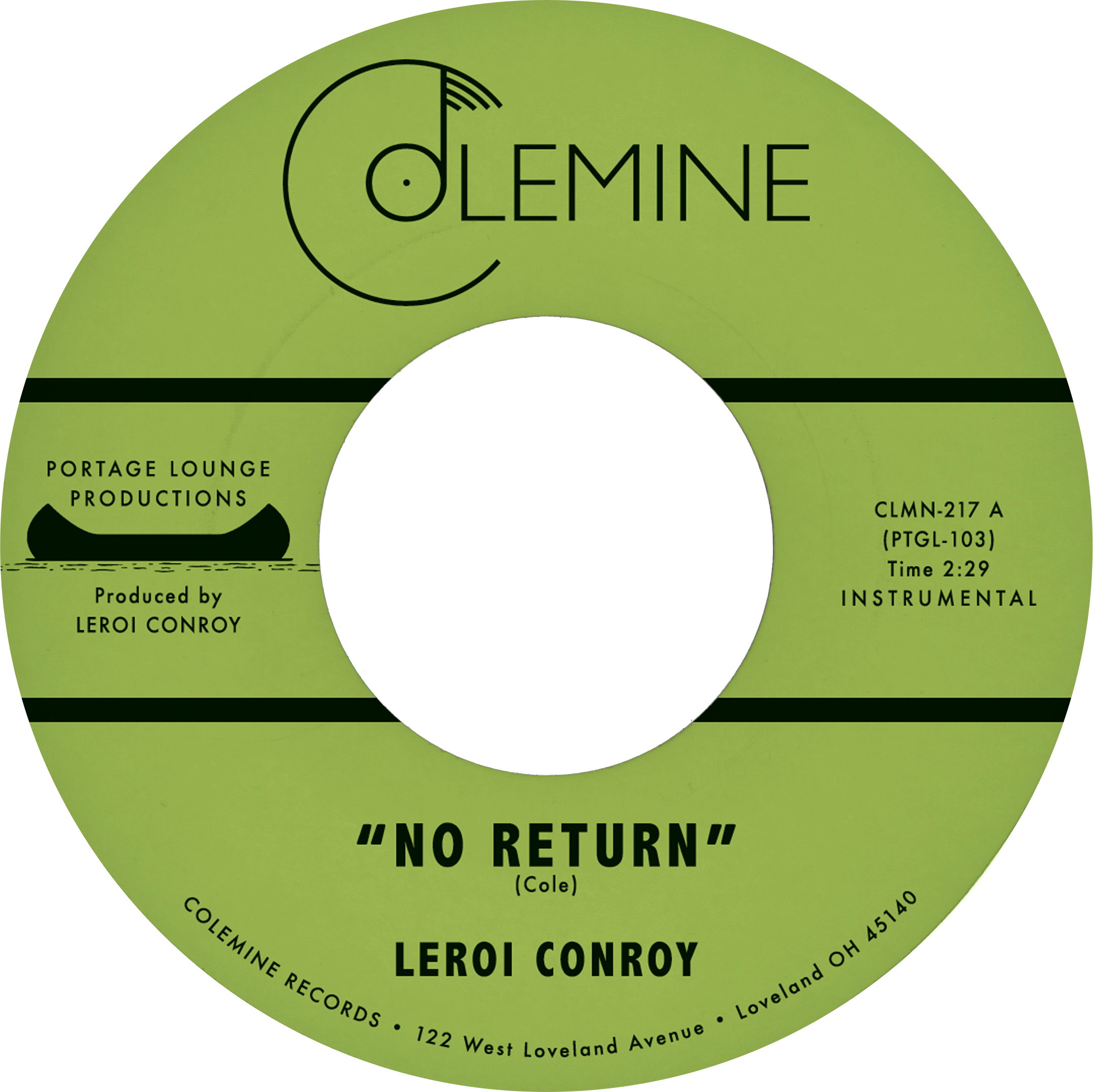 Leroi Conroy No Return 45 tours vinyle noir