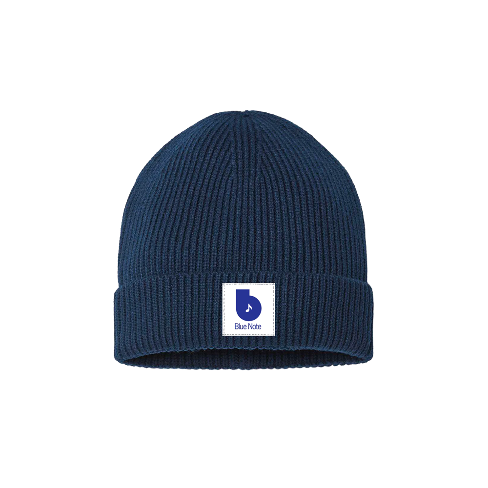Blue Note bonnet logo tissé polyester recyclé noir